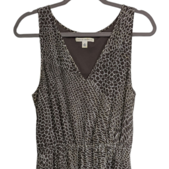 BANANA REPUBLIC Vintage Maxi Dress Animal Print Size 8 - Picture 10 of 11